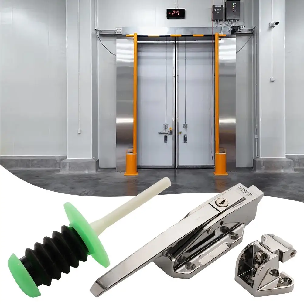 High-quality Industrial Cold Storage Door Lock Handle Kitchen Refrigerator Refrigeration Lock Plant Warehouse Knob Door Hing