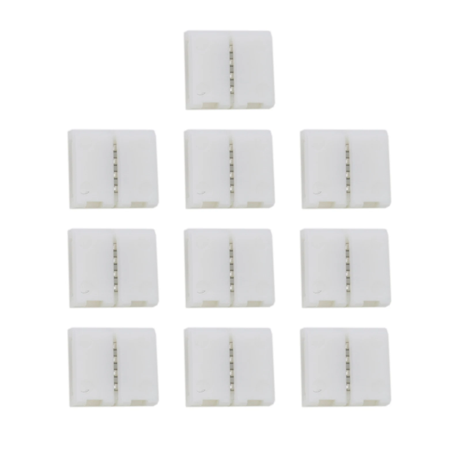 Easy To Use High Quality New Led Light Connector Strip Connector 10pcs 4pin Colorful Extend Solder-free White Color Plastic