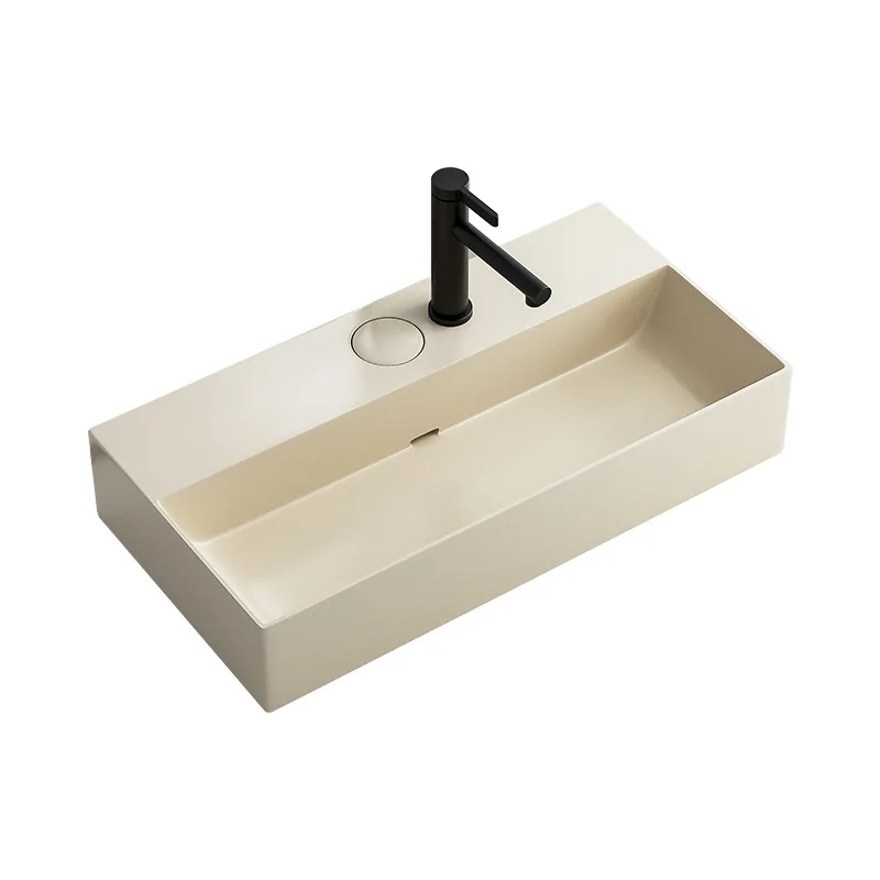 Console basin hidden launch balcony washbasin milk oil wind washbasin ceramic household washbasin single basin