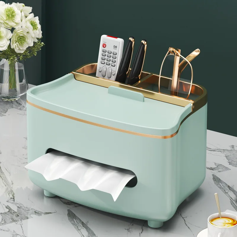 

Nordic Style Tissue Box Napkin Mobile Phone Holder Remote Control Storage Desk Organizer Office Multifunctional Sundries Storage