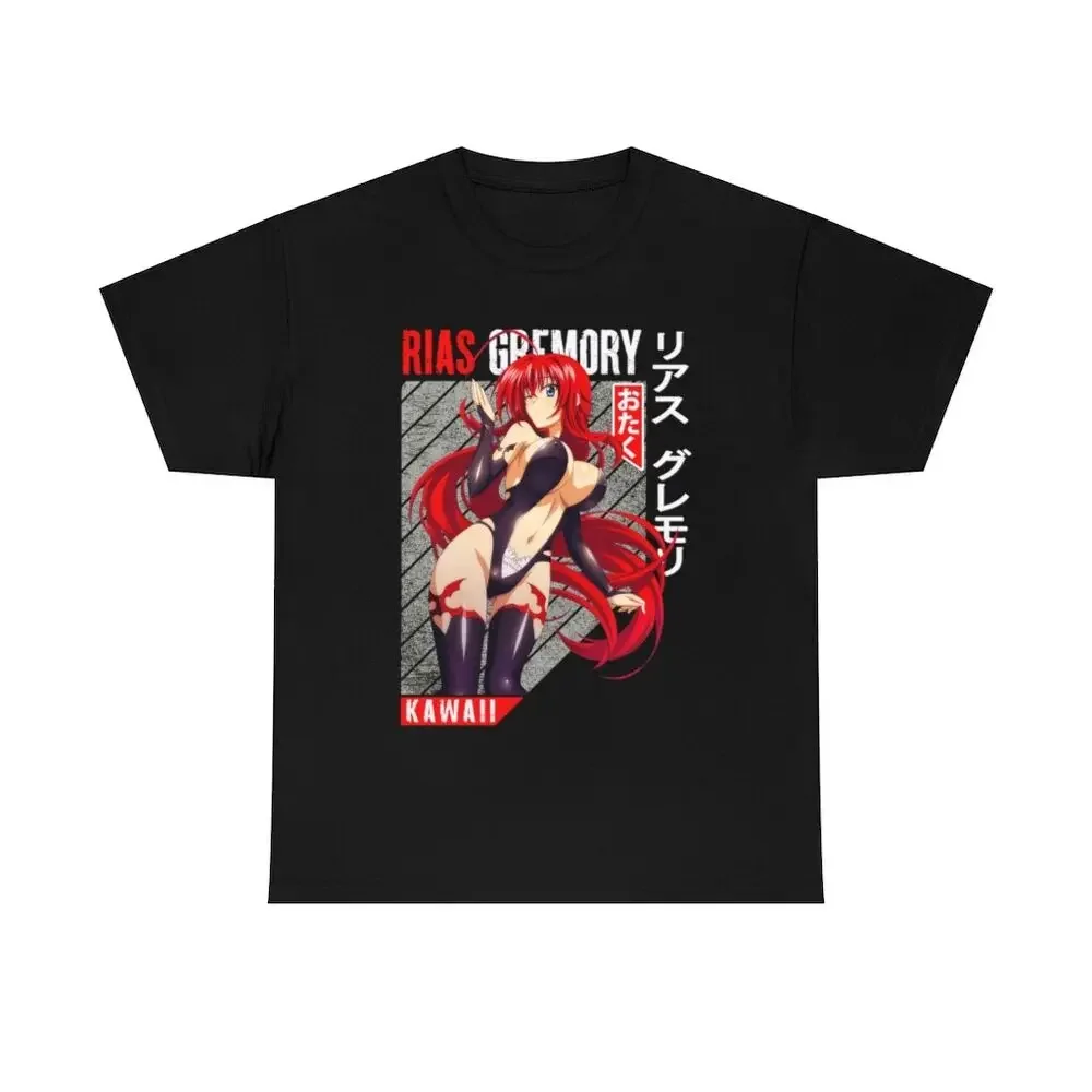 High School DxD Rias Gremory New Unisex T-shirt Aesthetic Sexy Waifu Anime Girl