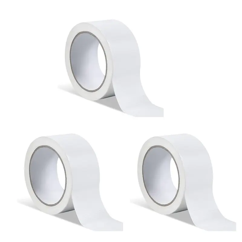 AA81-3X Window Weather Tape, Sealing Tape, Plastic Weather Tape, Sealing Tape, Waterproof, No Residue Sealant Strip (White)