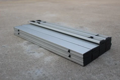 120x60cm Modern Portable Pop up Outdoor Picnic Table Aluminum Height Adjustable Folding Table