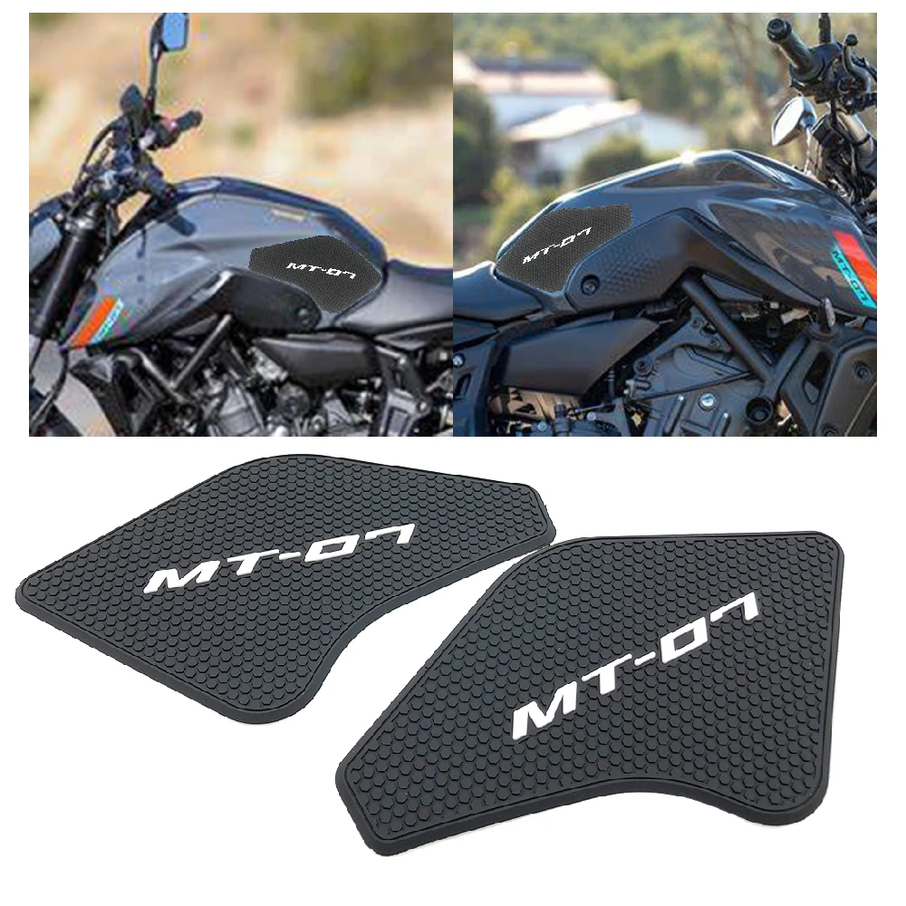 

Fit for Yamaha MT07 MT-07 ABS FZ07 FZ-07 2021 2022 2023 2024 Motorcycle Tank Pad FuelTank Side Knee Traction Grip Anti Slip Pads