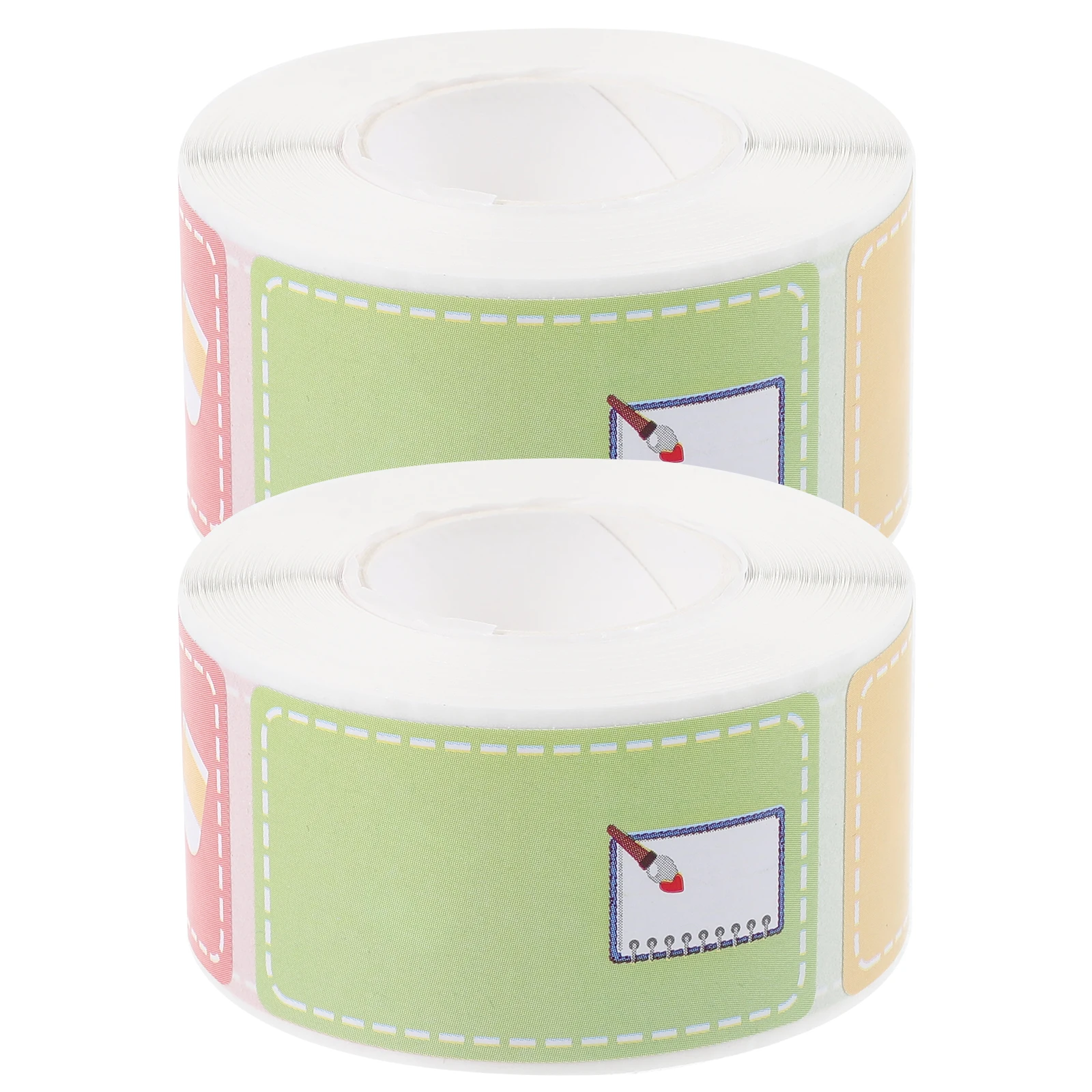 

2 Rolls Bottle Label Stickers Students Name Labels Water for Colored Tags Child Nametags