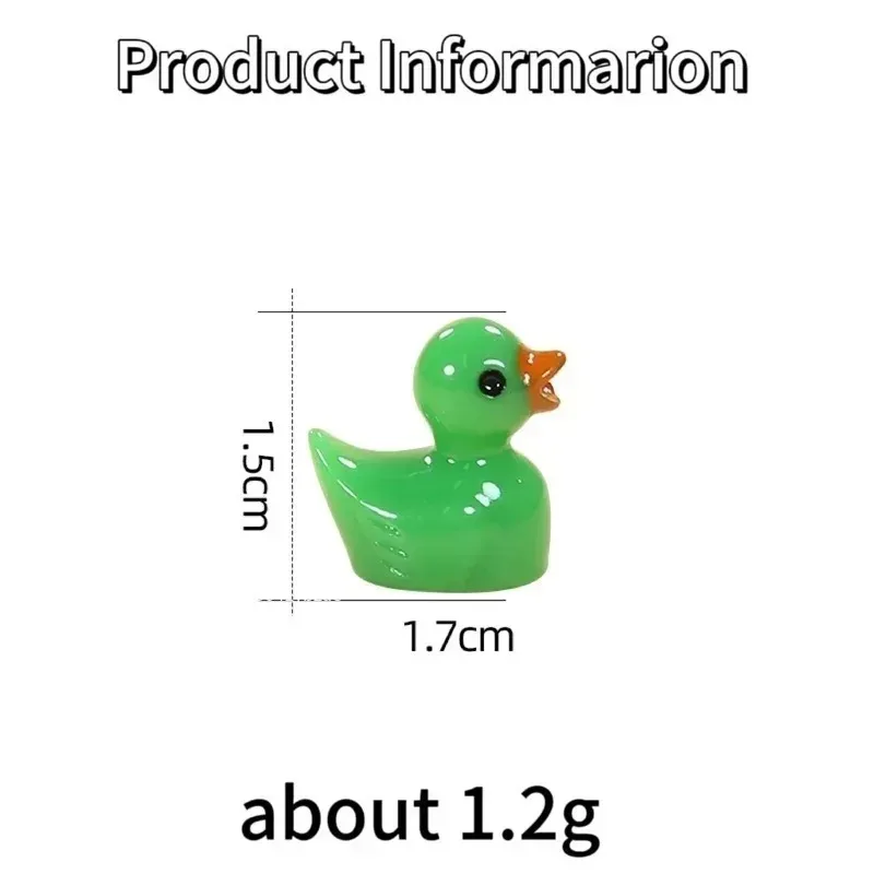 مضيئة البطة الصغيرة موس Microlandscape مصغرة بطة التماثيل الجنية حديقة الوصول ديكور المنزل توهج في الظلام