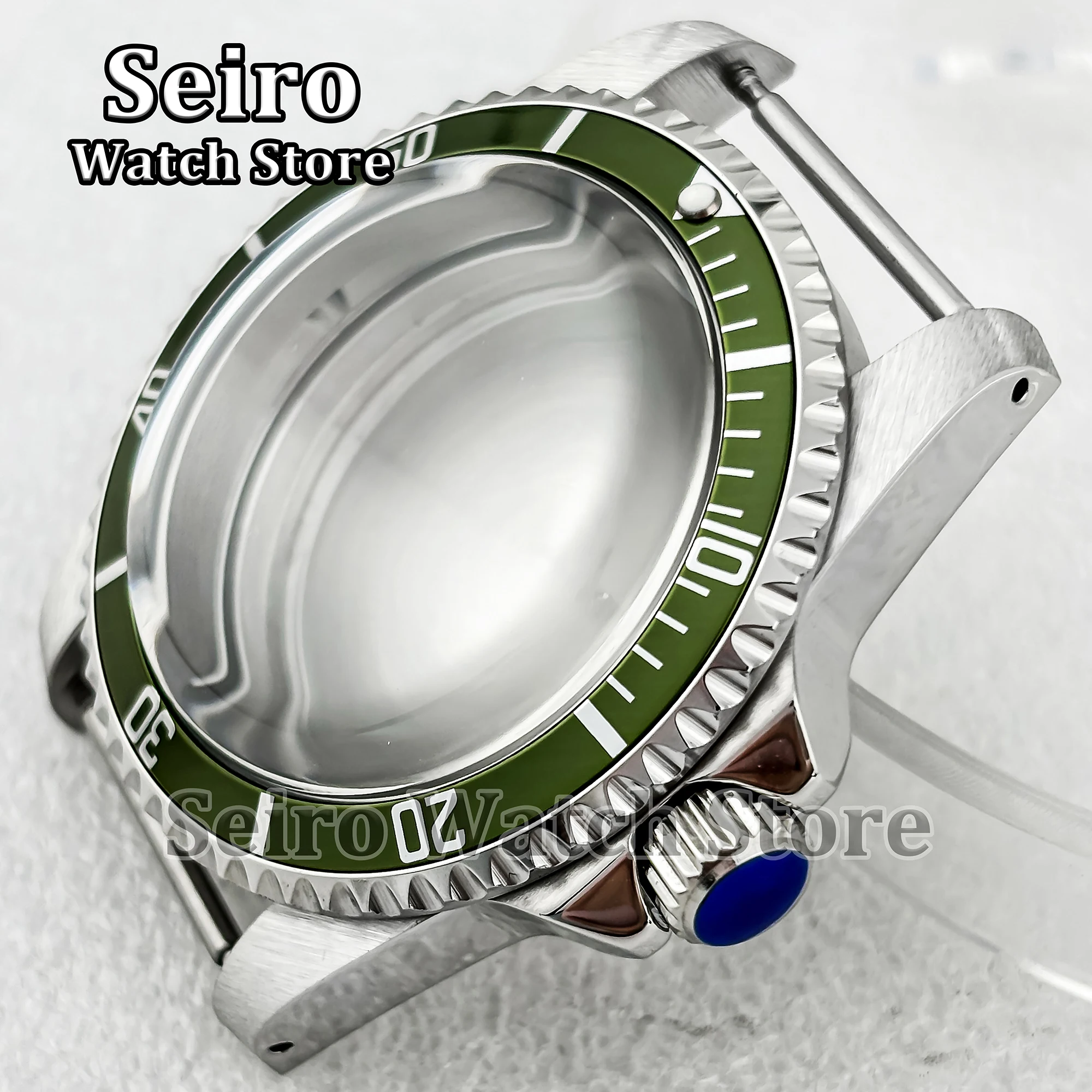 39MM NH35 Case Vintage Restro Stainless Steel Arcylic Bubble Glass 100M Waterproof Watch Parts for SUB NH36 Movement Accessories