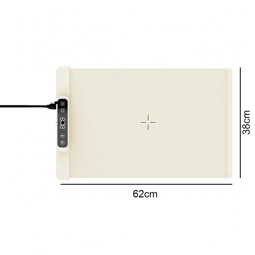 62*38cm Portable Electric Heated Food Tray Silicone Warming Pad With Timer Child= Lock For Family Gatherings Home Use