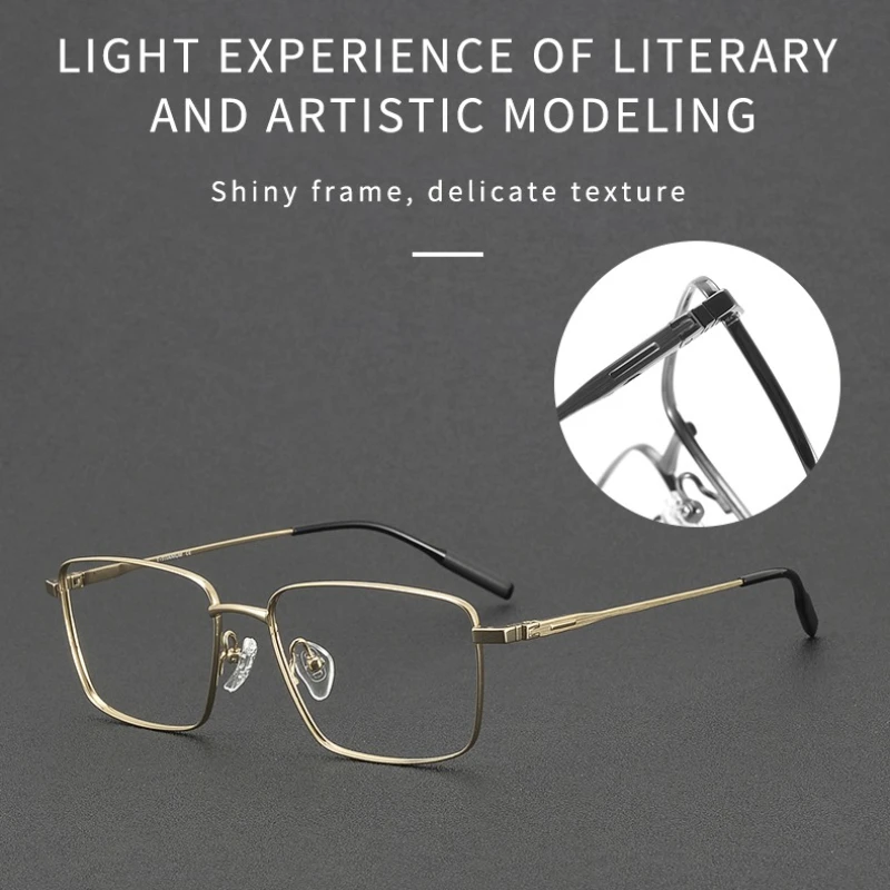 SZTZX Business Acetate Pure Titanium Square Prescription Myopia Eyewear New Men Women Anti Blue Light Progressive Eyewear 81060