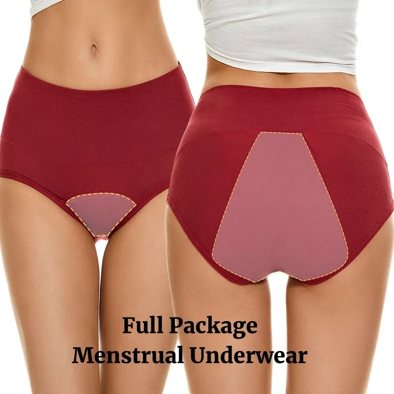 Panties For Menstruation Cotton Menstrual Panties High Waist 3 Layer Leak Proof Women Underwear Period Physiological Panties