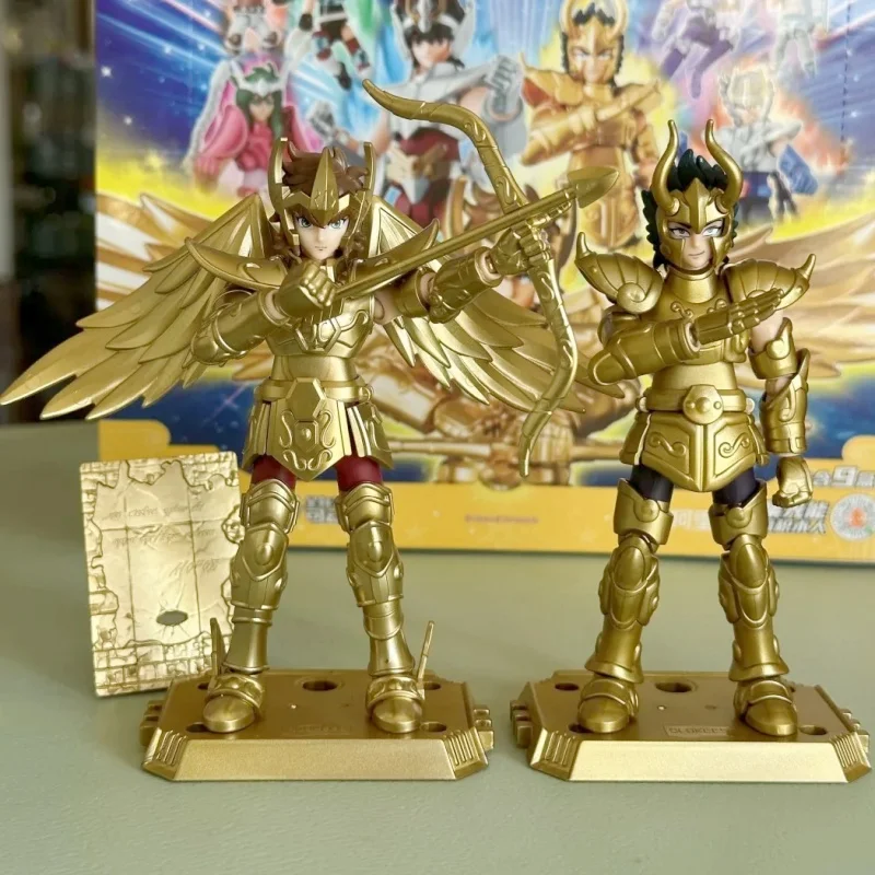 Blokees Gold Saint  Saint Seiya Assembling Toys Shura Aiolos Hidden Items Assembly Figure Birthday Gift Toys Model Ornament