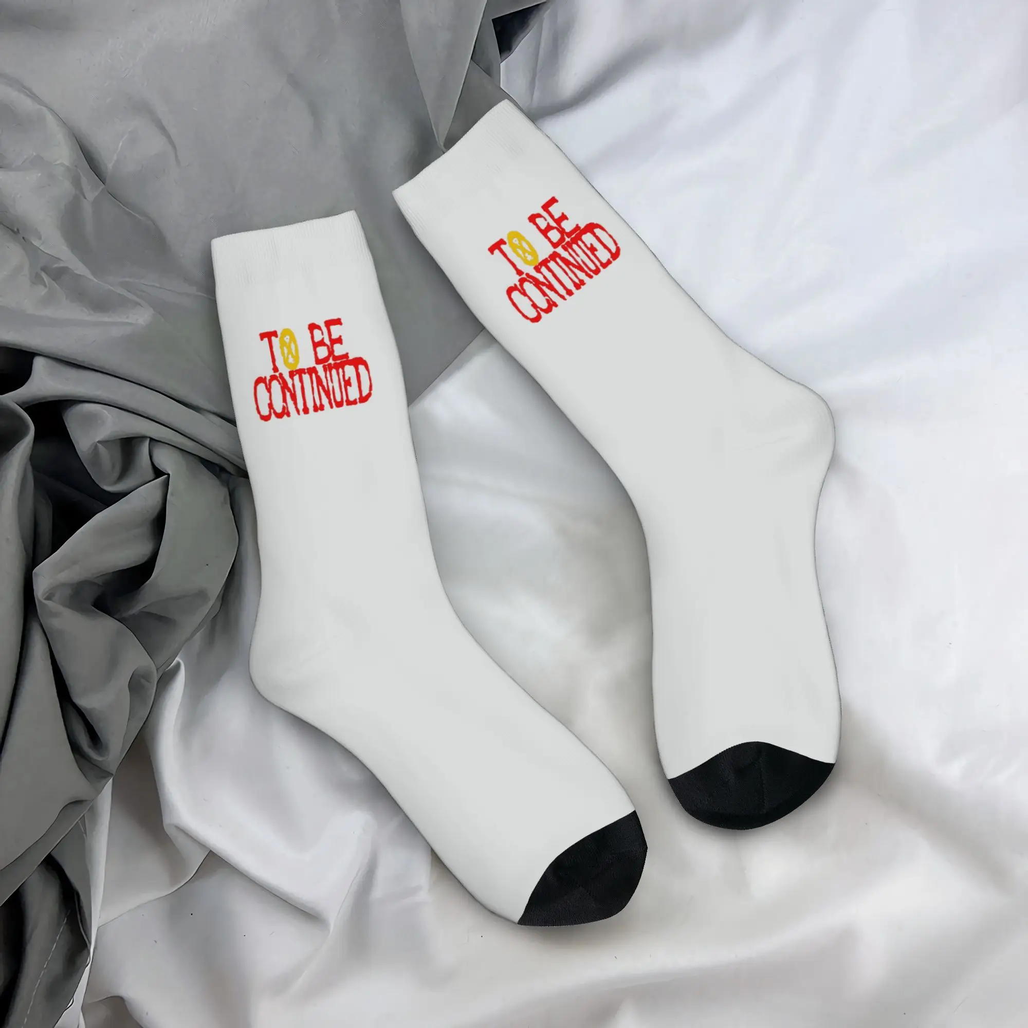 

Funny Sock One Piece To Be Continued Rock Seamless Pattern Printed Men Socks Casual Men's Socks