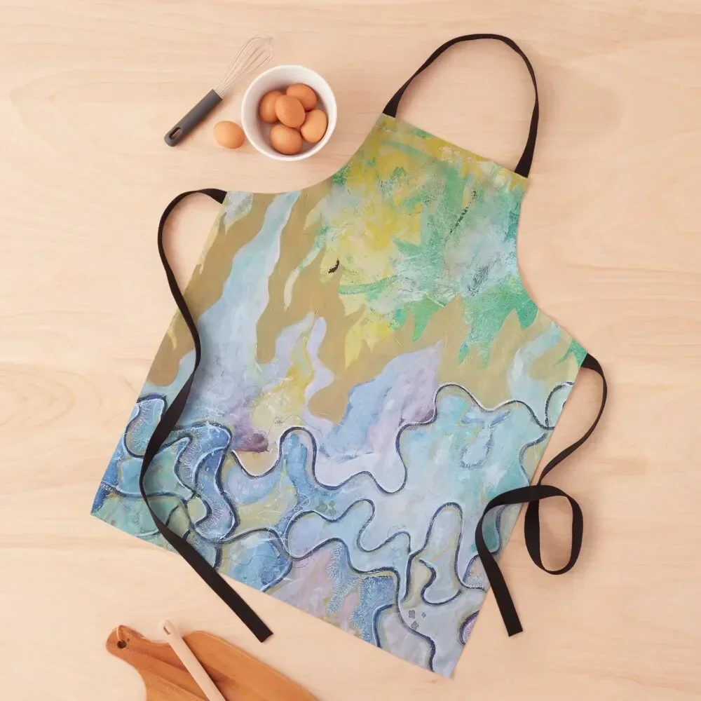 

Celestial Meadow Nexus Apron Kitchen Home Supplies Customizable Woman Apron