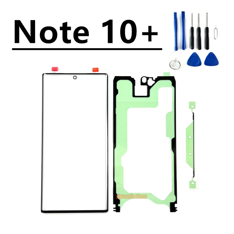 For Samsung Galaxy S8 S9 Plus Note 8 9 10 20 Ultra Front Outer Touch Panel Screen Glass Lens Replacement Parts Note20 S9+