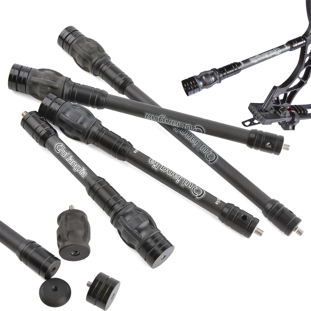 

6/8/10/12 дюймов стабилизатор для стрельбы из лука 3K карбоновый балансировочный стержень резиновый демпфер амортизатор амортизатор аксессуары для охоты и стрельбы