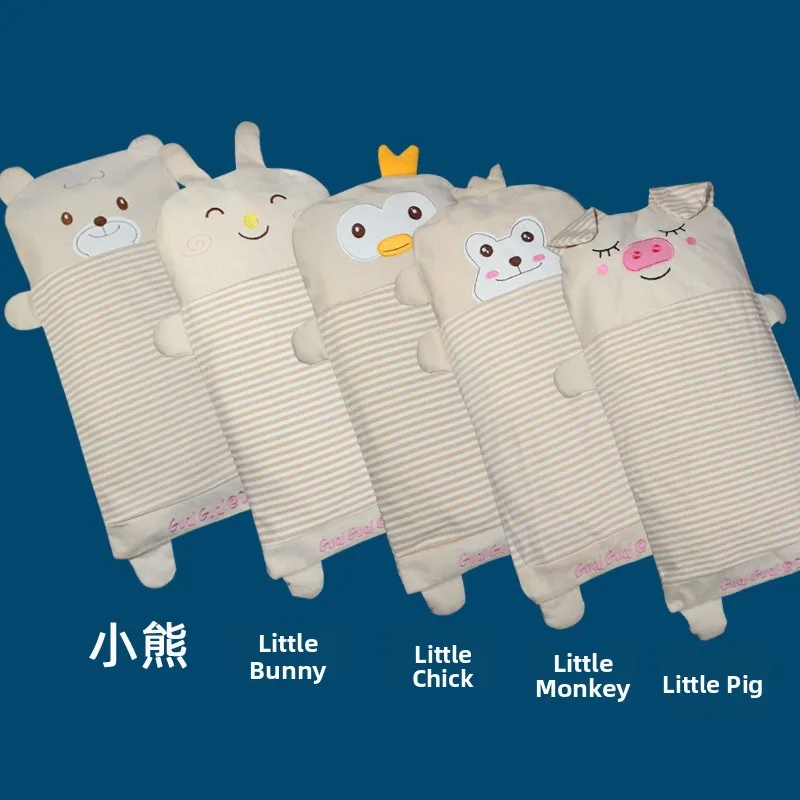 Children's Roasted Full Cassia Pillow Cute Cartoon Core Nursery School Kids Baby Four Seasons Adjustable Height Support Recta...