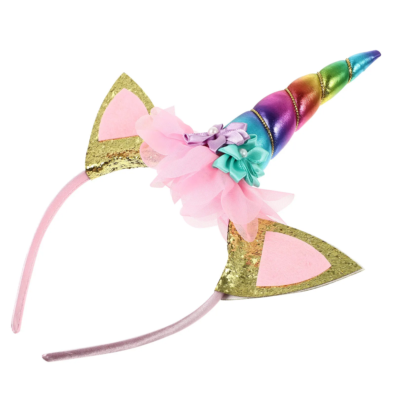 Unicorn Headband Lightweight Non-Deformation Comfortable Size for Kids Party Carnival Christmas Children Hair Bands Hair Hoops