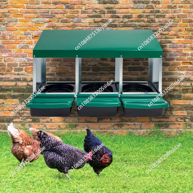 Chicken Nest Egg Box Hanging or Floor Thickened Galvanized Durable Chicken House Easy Assembly Hens Laying Egg House