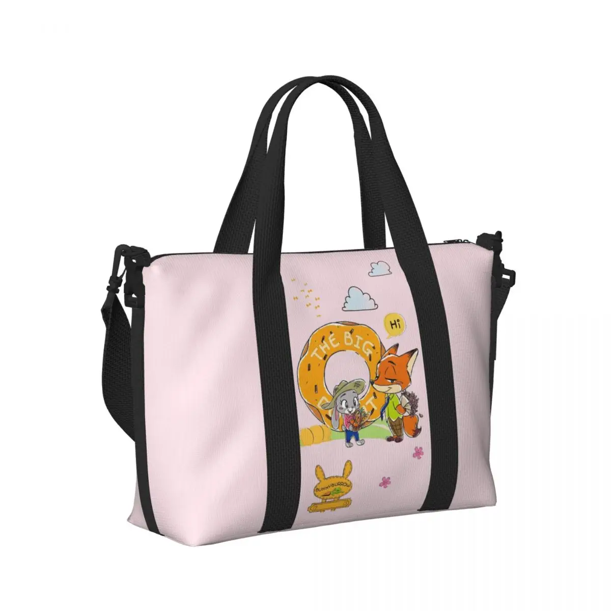 حقيبة حمل مخصصة من Zootopia للنساء ذات سعة كبيرة وحقائب سفر للصالة الرياضية على الشاطئ #3