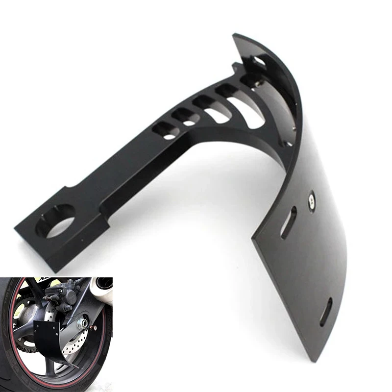 1 * Motorrad gebogen Kennzeichen halter Platte vertikale Montage Billet 1 "Achse