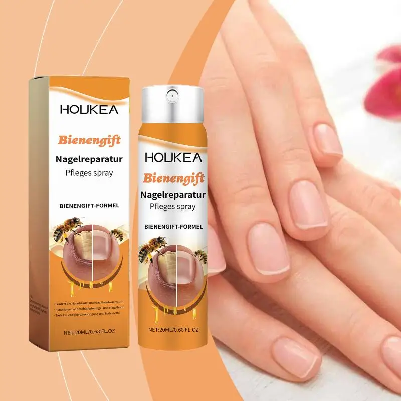 Bee Venom Nail Strengthening Spray Fortifies Weak, Brittle Nails Improves Durability Restores Elasticity Easy Spray Application