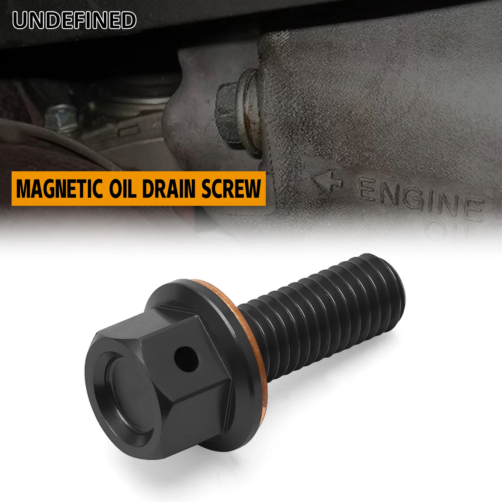Motorcycle M8X1.25 Magnetic Oil Drain Plug Bolt Screws For Honda CRF 250R 250X 04-16 CRF450R 09-16 For Suzuki RMZ 250 450 13-16