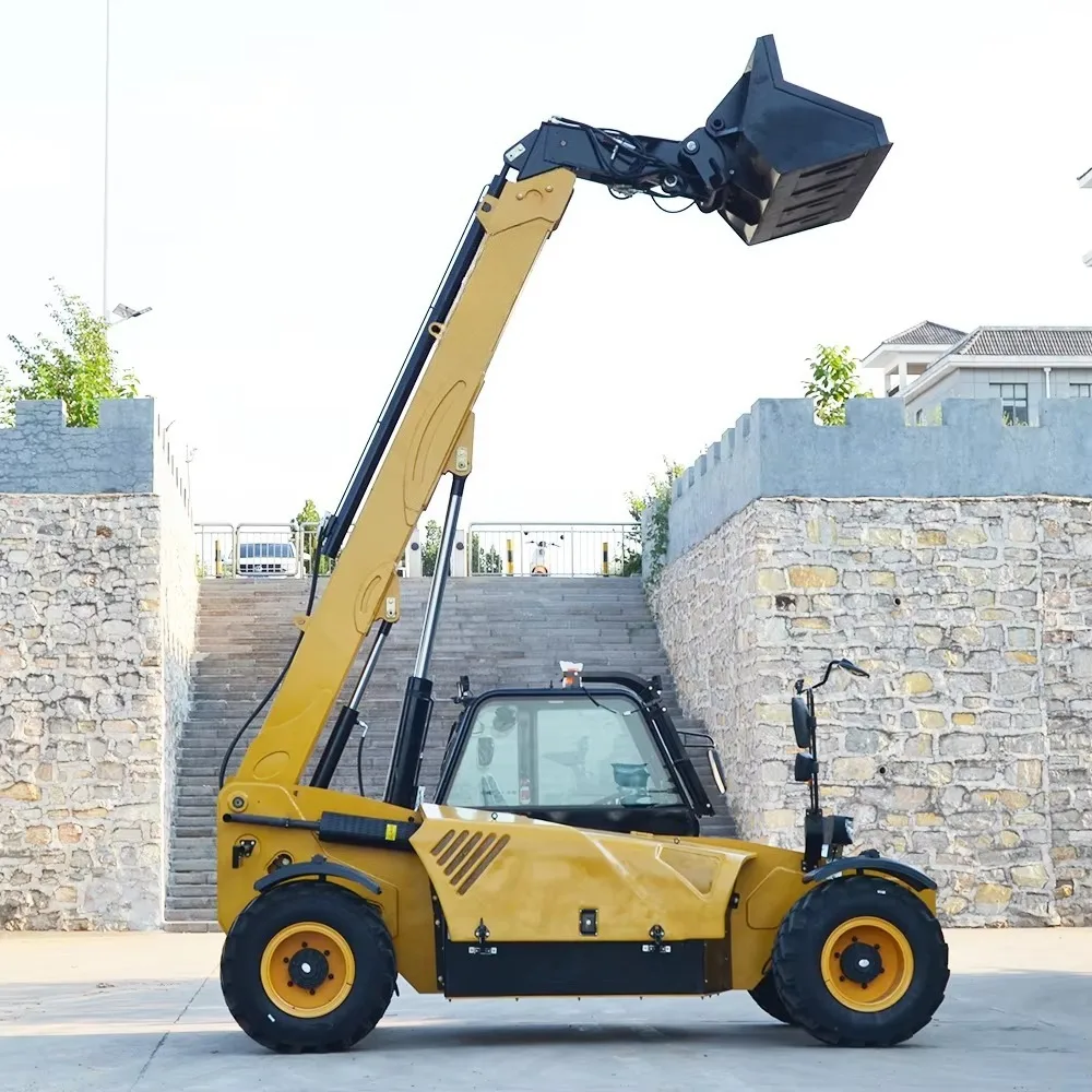 3-Ton Telescopic Telehandler Engine Fuel-Powered Forklift Crane New Condition 6m Lifting Height Farm