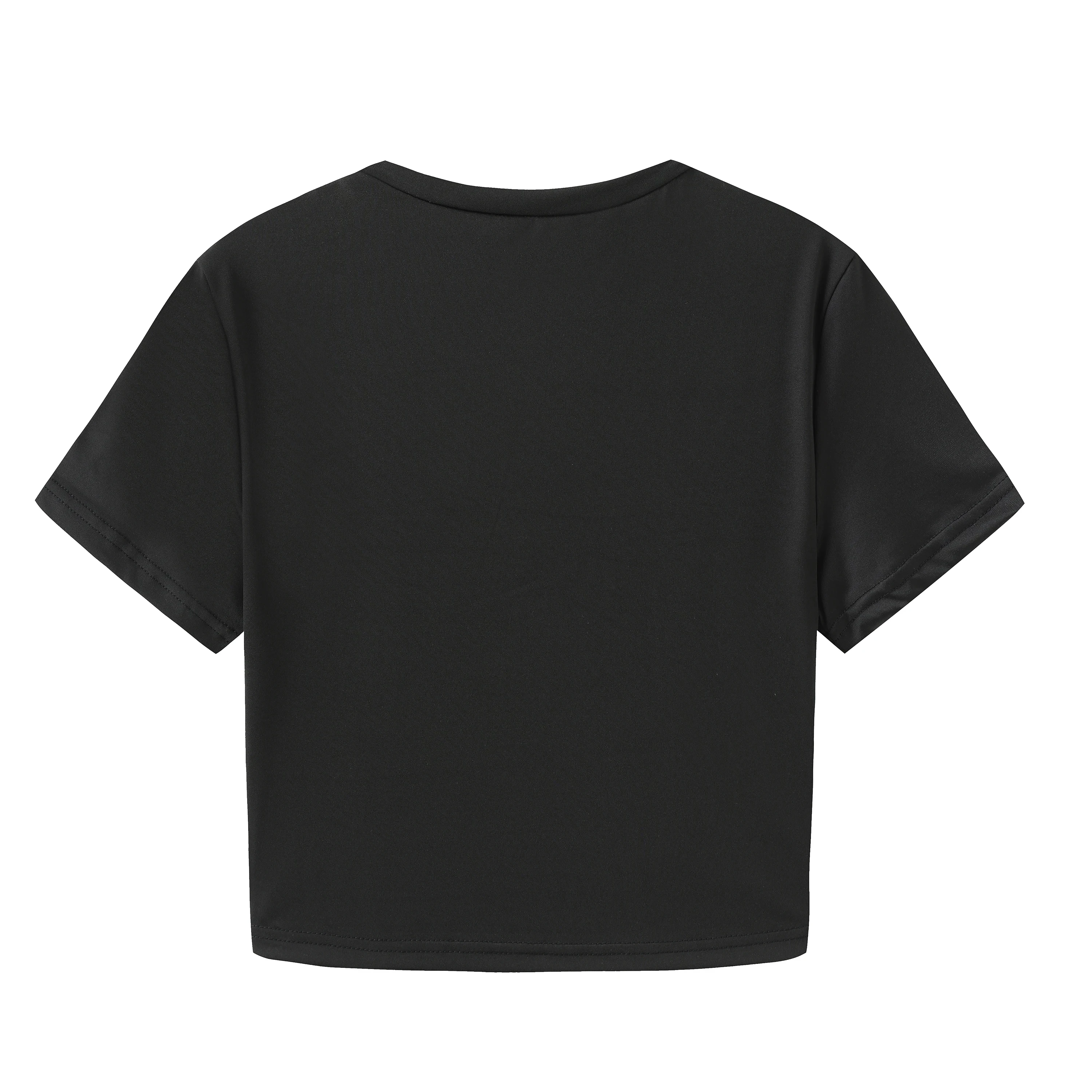 Vintage Women\'s Y2K Clothing Gothic Emo Girl Cut Top Street Wear Punk Elf Print Aesthetic Cute Garbage Crop Top T-shirt