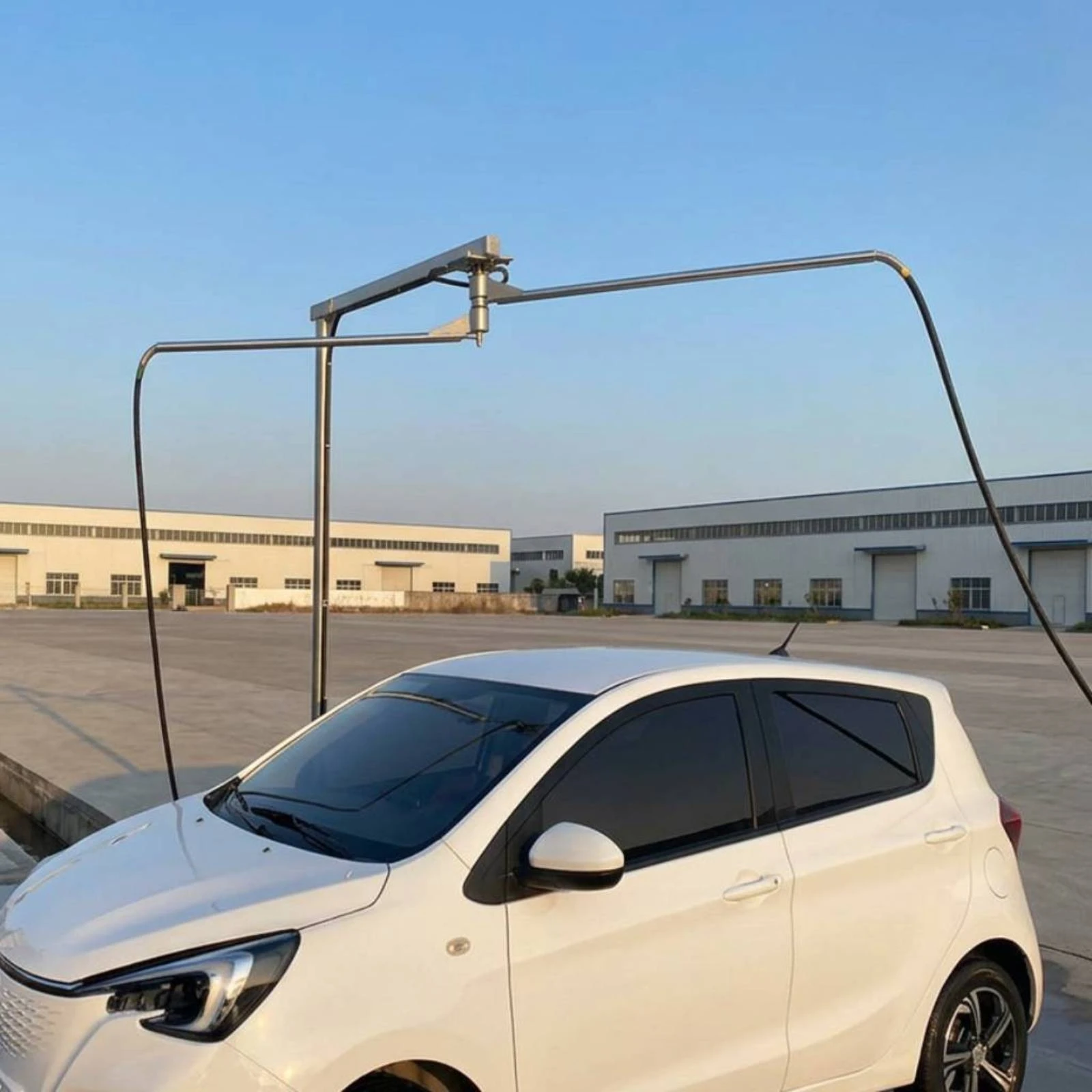 Wall-mounted Double Swing Boom Arm with Hose Overhead Wash Hardware for Pro Car Wash Bays