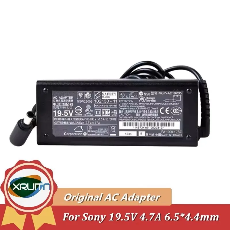 

Original VGP-AC19V35 19.5V 4.7A OEM AC Adapter Charger for Sony Bravia KDL-50W829B TV Power Supply VGP-AC19V26 VGP-AC19V33