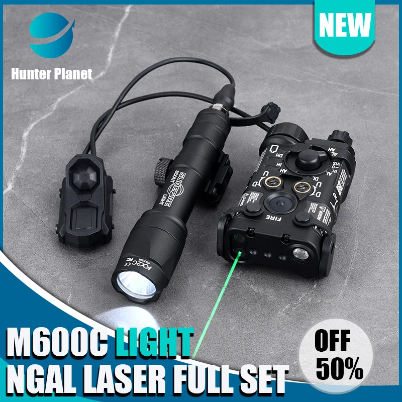 

Tactical Metal NGAL Red Green Blue Indicator Surefir M300A M600C Hunting Scout Light With AXON Dual Control Switch Fit 20MM Rail