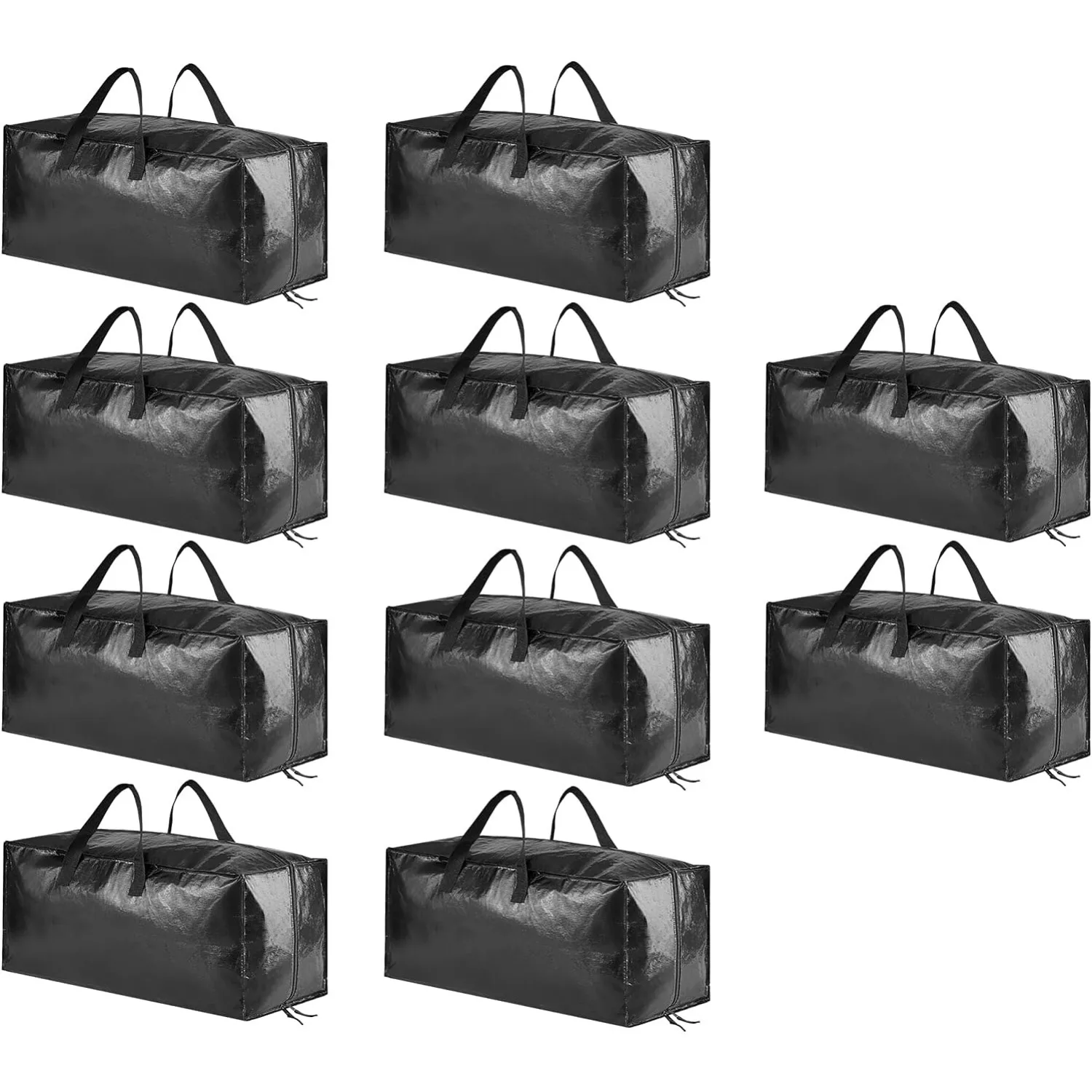 

Heavy Duty Moving Bags, Extra Large Storage Totes W/Backpack Straps Strong Handles & Zippers, Alternative to Moving Boxes,