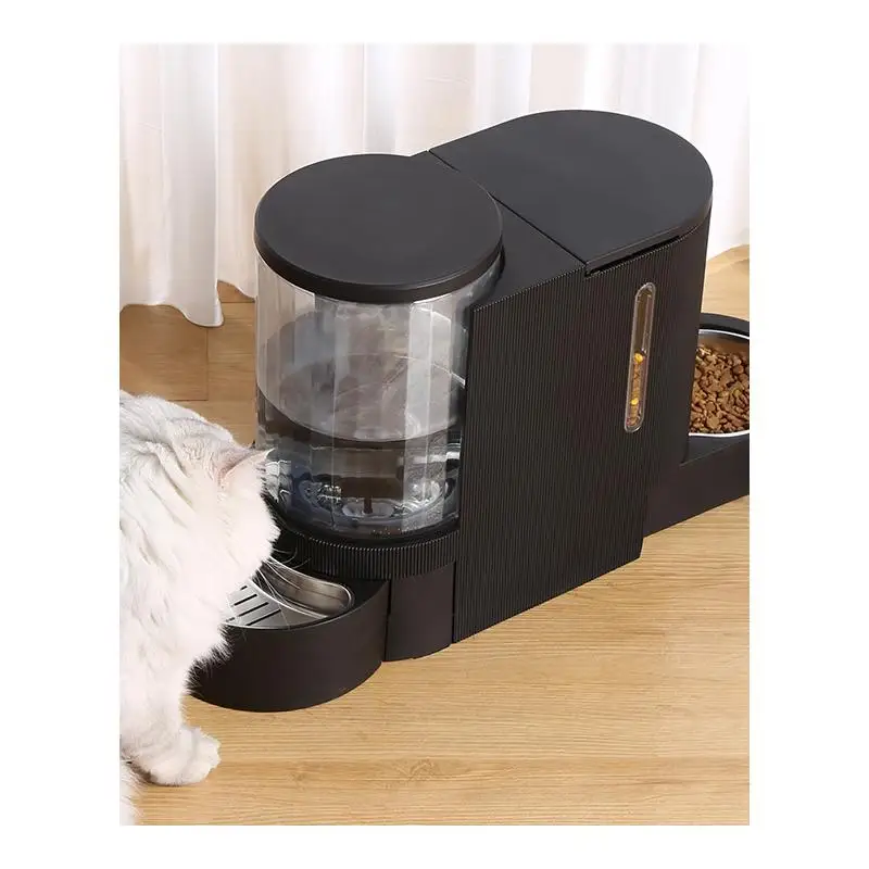 

Pet water dispenser Automatic feeder Large capacity cat and dog water feeding integrated feeding machine Two-in-one