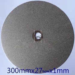 300mm 12Inch 27 Hole Diamond Electroplated Grinding Disc for Gemstone Ceramic Steel Grinding Wheel