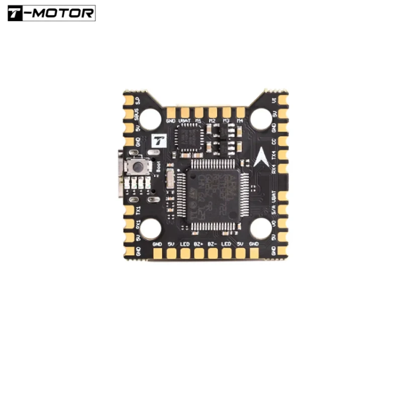 T-MOTOR MINI Racer F7 Flight Controller MCU-STM32F722RET6 3~6S Lipo W/AT7456E OSD 4 x UART Port  20*20mm for RC FPV Drone