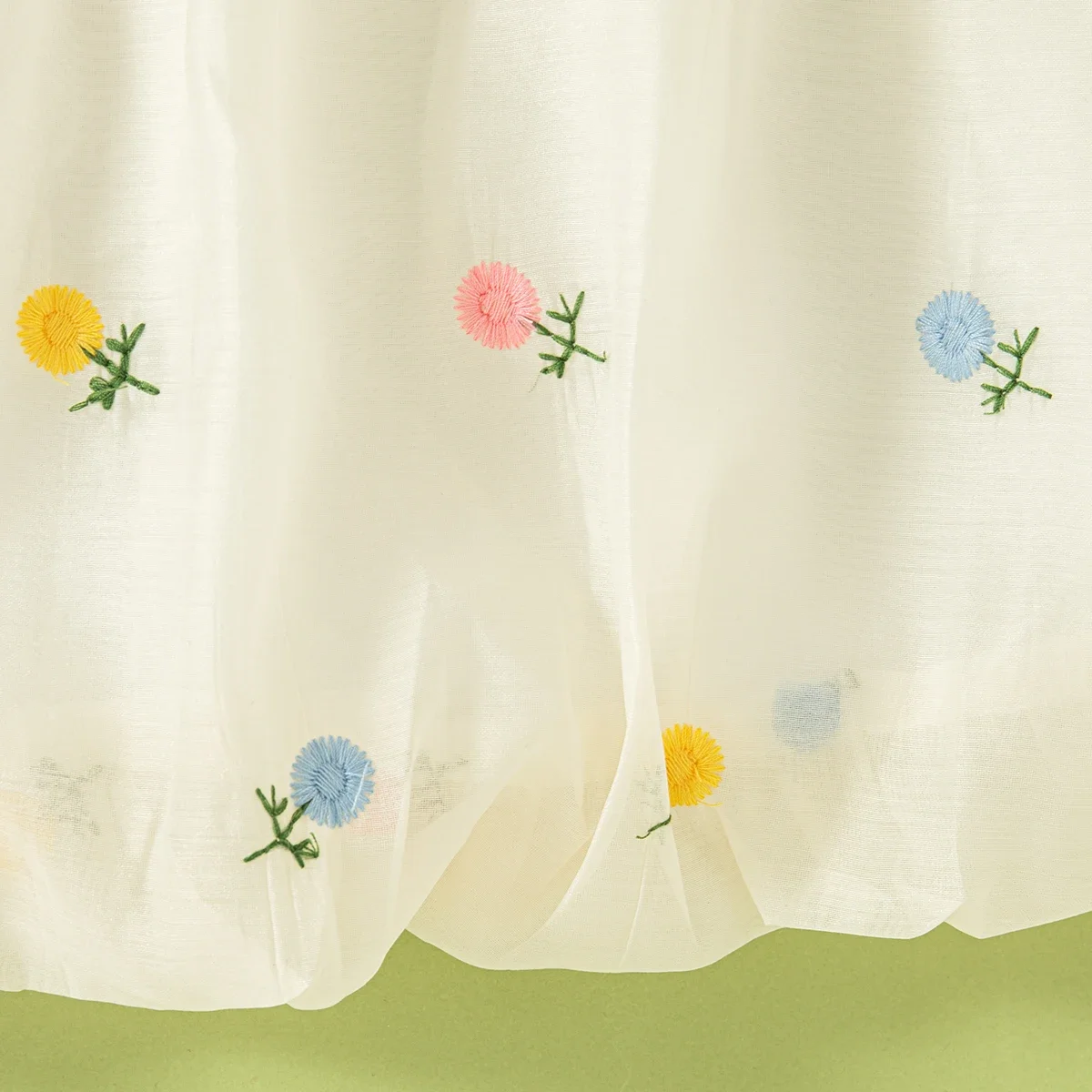 (الفتيات من عمر 0 إلى 3 سنوات) فستان بناتي جديد صيفي بفيونكة وأكمام منتفخة مطرز بالزهور فستان الأميرة الحلو #4