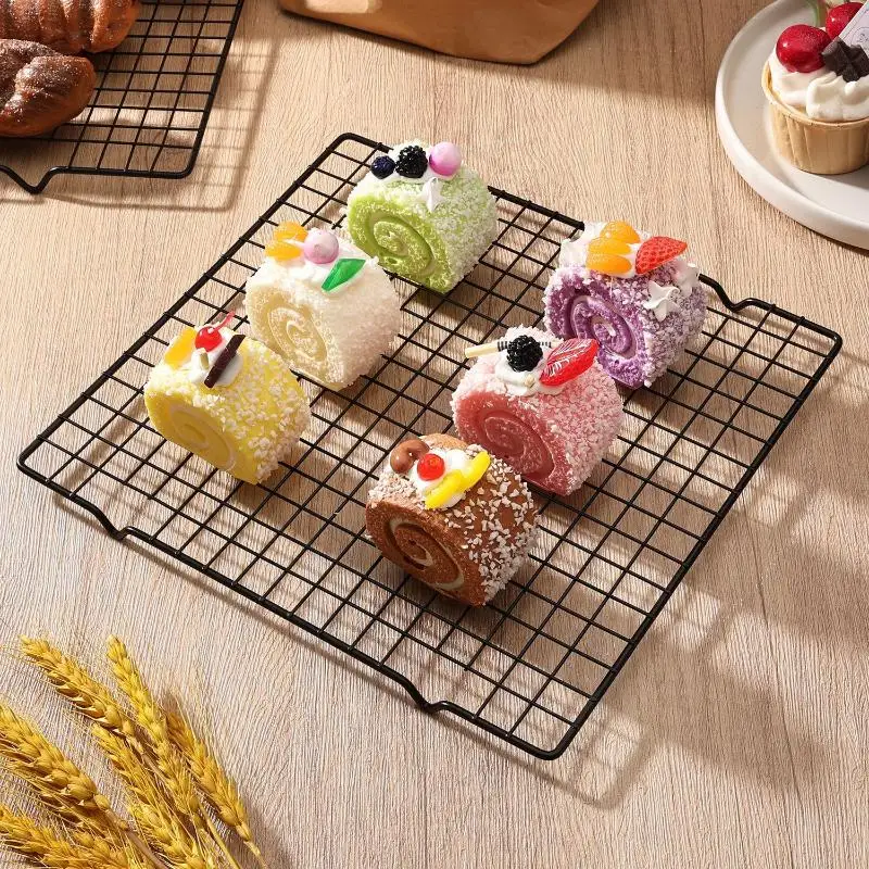 Edelstahl Brot Keks Kuchen Kühlung Rack Tropf Trockenen Rack Kühlung Gitter Backform Haushalt Backen Werkzeuge Küche Zubehör