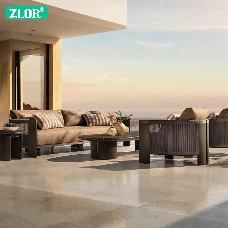 

Outdoor Furniture Set Garden Sofa Couch Furniture Outdoor Water Proof Sofa Aluminum Outdoor Sofa Set