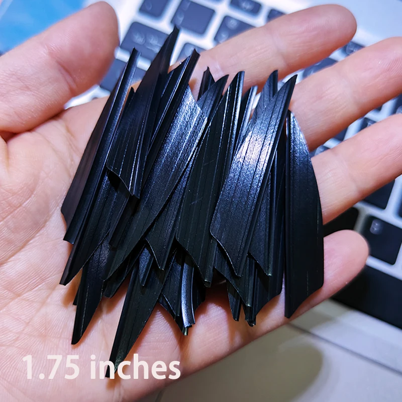 50/100 pcs Arrow Vanes 1.75Inch Air Groove Vanes Rubber Vanes Used For Archery  Shooting Accessories