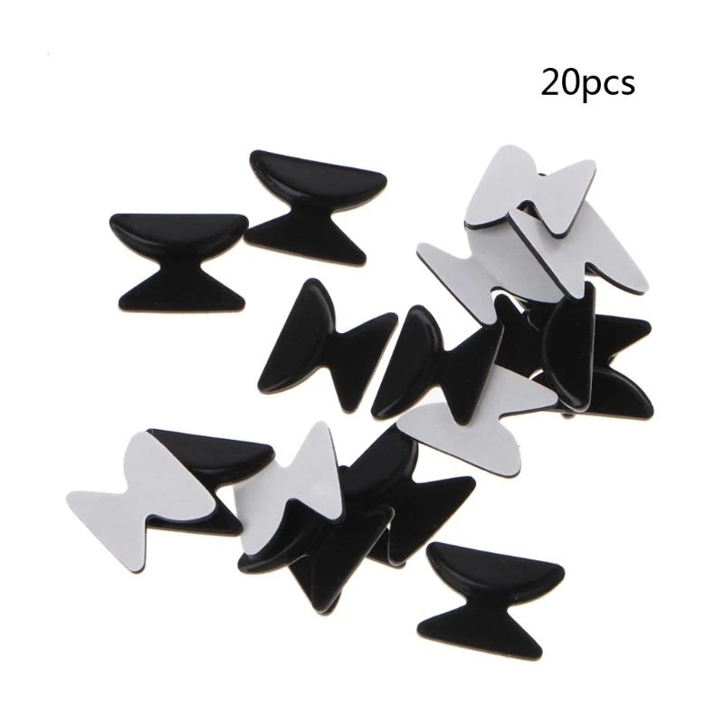 

R1WE 10 Kits Upgraded Eyeglasses Nose Pads on Adhesive Nose Pads Won'for t Squeeze Nose Bridge Soft Silicone Pads Anti