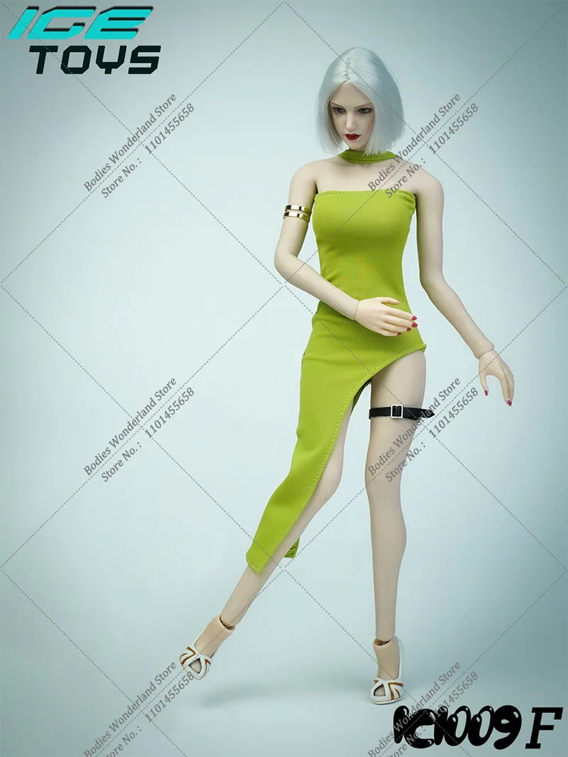7 Color ICE TOYS IC1009 1/6 Scale Women's Combat Dress Tactical Long Skirt Metal armband Leg Loop for 12'' Femle Action Figure
