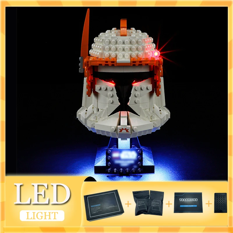 DIY LED Light Kit For LEGO 75350 Clone Commander Helmet (Only LED Light,Without Blocks Model)