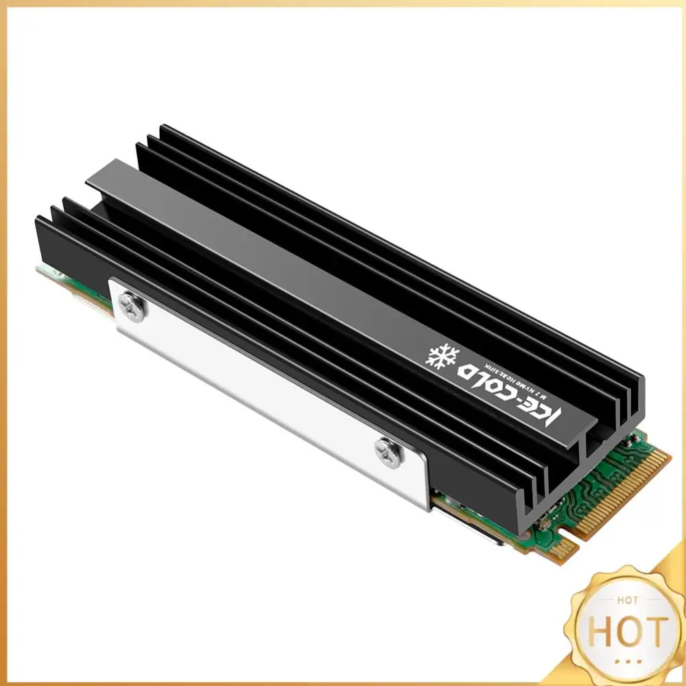 

Радиатор для SSD M.2 NGFF NVME 2280 с силиконовой термопрокладкой, алюминиевый радиатор для ПК, эффективный охладитель для PS5