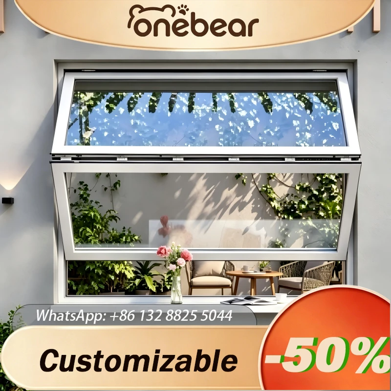 Any Size Custom New Aluminum Glass Folding Window Flexible Sliding For Exterior Use On Villa Restaurant And Store