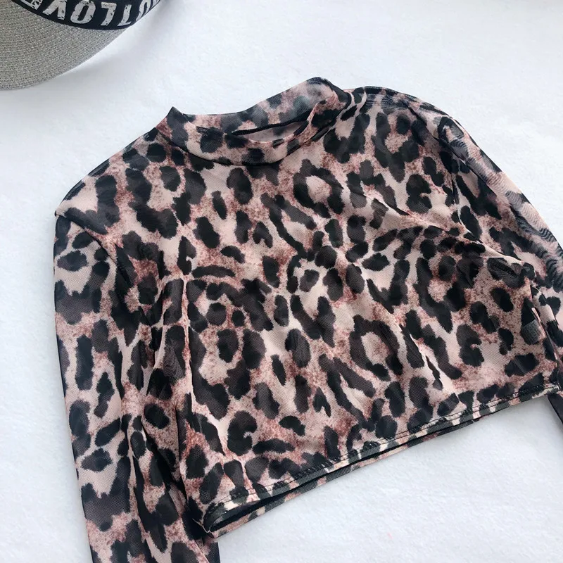 Women swimsuit Cheetah Leopard Women 3 Pieces Bikini Sets Long Sleeves Swimwear