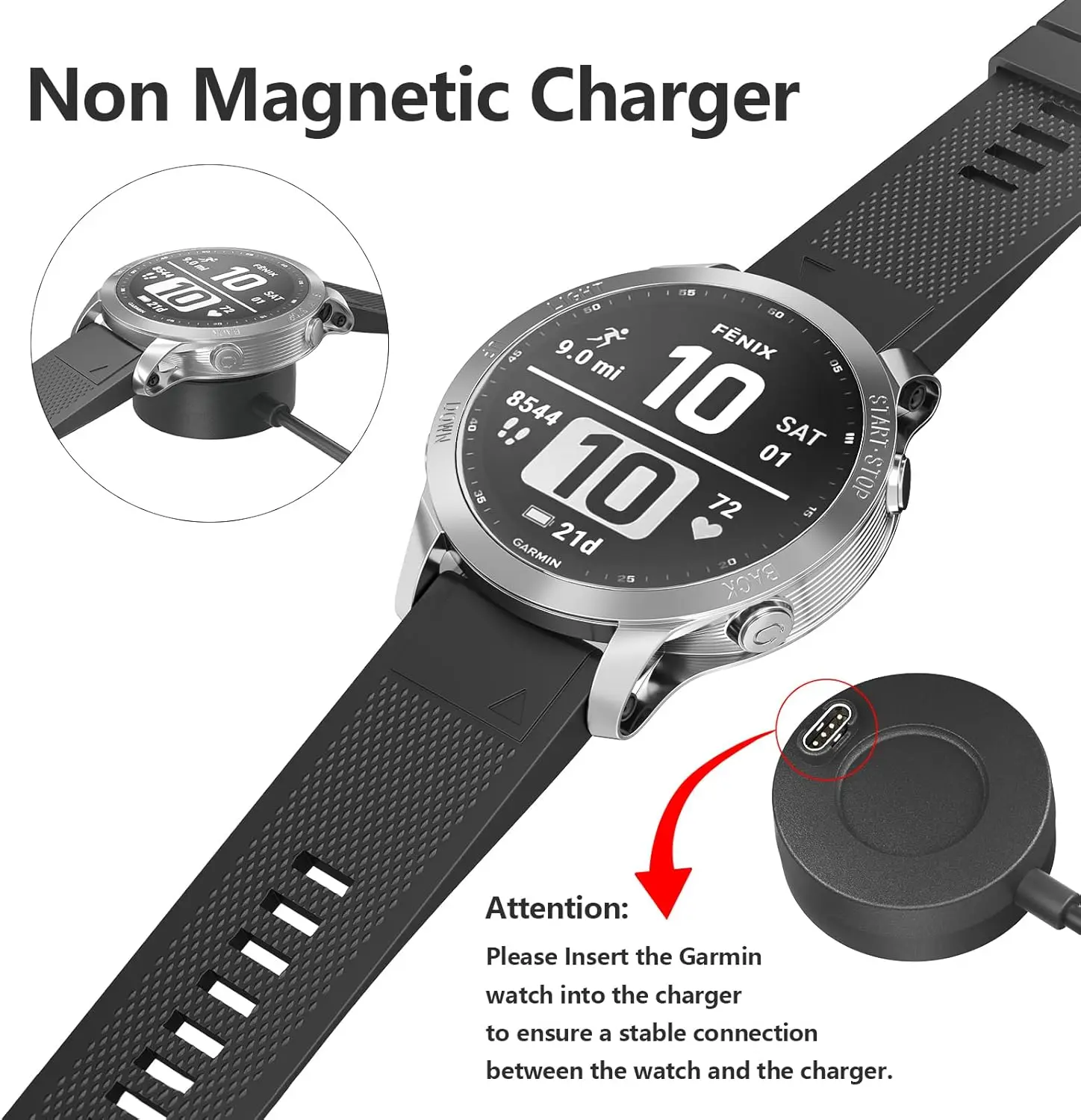 Portable USB Type C Charger for Garmin Fenix5 5X 5S 6 6X 6S PRO Smart Watch Dock Charger USB Charging Cable For Venu Smartwatch