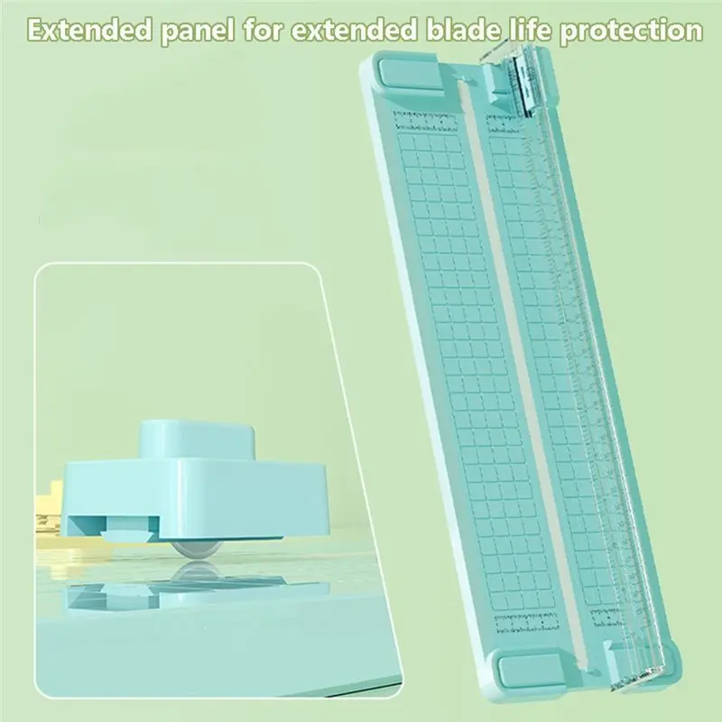 A86P-4 في 1 قاطعة ورق ثنائية الاتجاه، قاطعة ورق مكتبية يدوية، إرسال 4 رؤوس قاطعة، تصميم للمدارس والمكاتب والمنازل