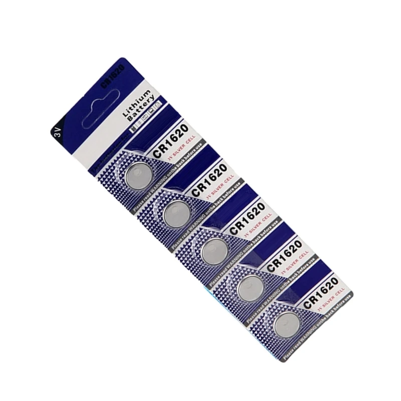 20CB Convenient 3V CR1620 Button Cell Batteries for Watches Calculators Efficient Power Solution Stable Output Cell