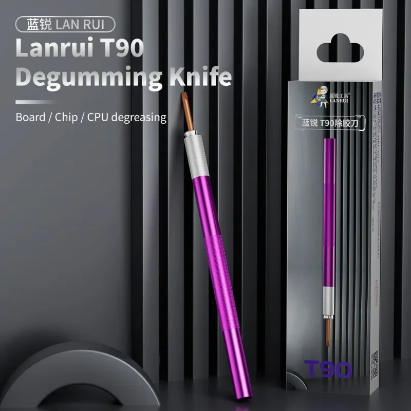 LANRUI T90 High Temperature Resistant Degumming Knife Flexible Scraper For CPU Chip Adhesive Removal Mobile Repair Tool