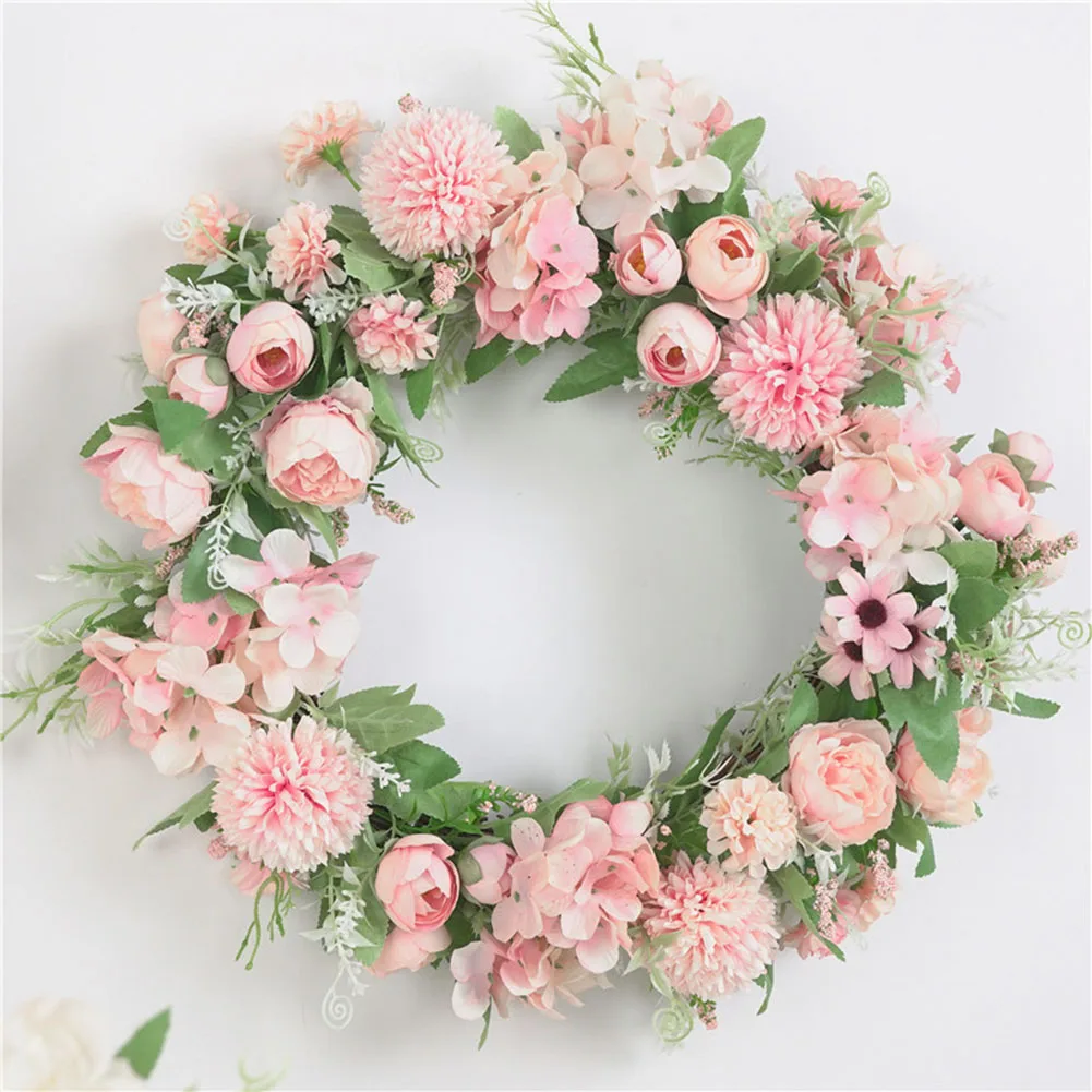 

For Home Decor Front Door Decor Artificial Flower Garland Wedding Decoration Artistic Romantic Touch Elegant Home Accent